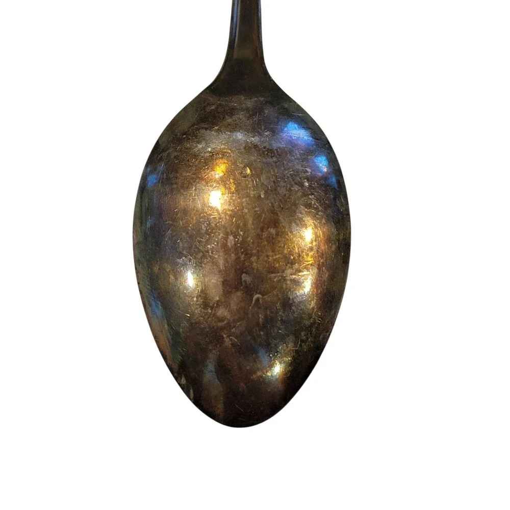 Egyptian Revival Scarab Demitasse Coffee Baby Spoon 4.5